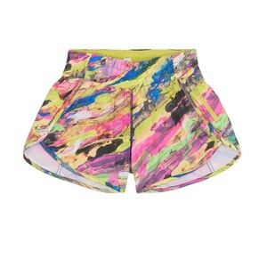 Lululemon Rainbow Print Shorts Size 8 Tracker Short V Catalyst Multi Col…
